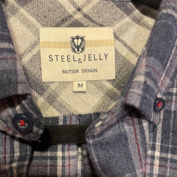 Steel & Jelly Mens flannel shirt - Picture 2 of 6